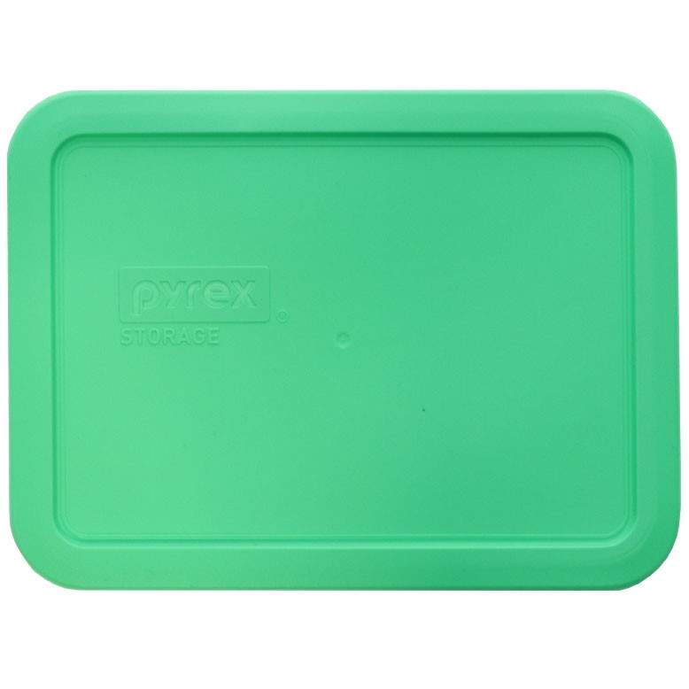 Pyrex 7210 3-Cup Glass Container with 7210-PC 3-Cup Bright Green Lid