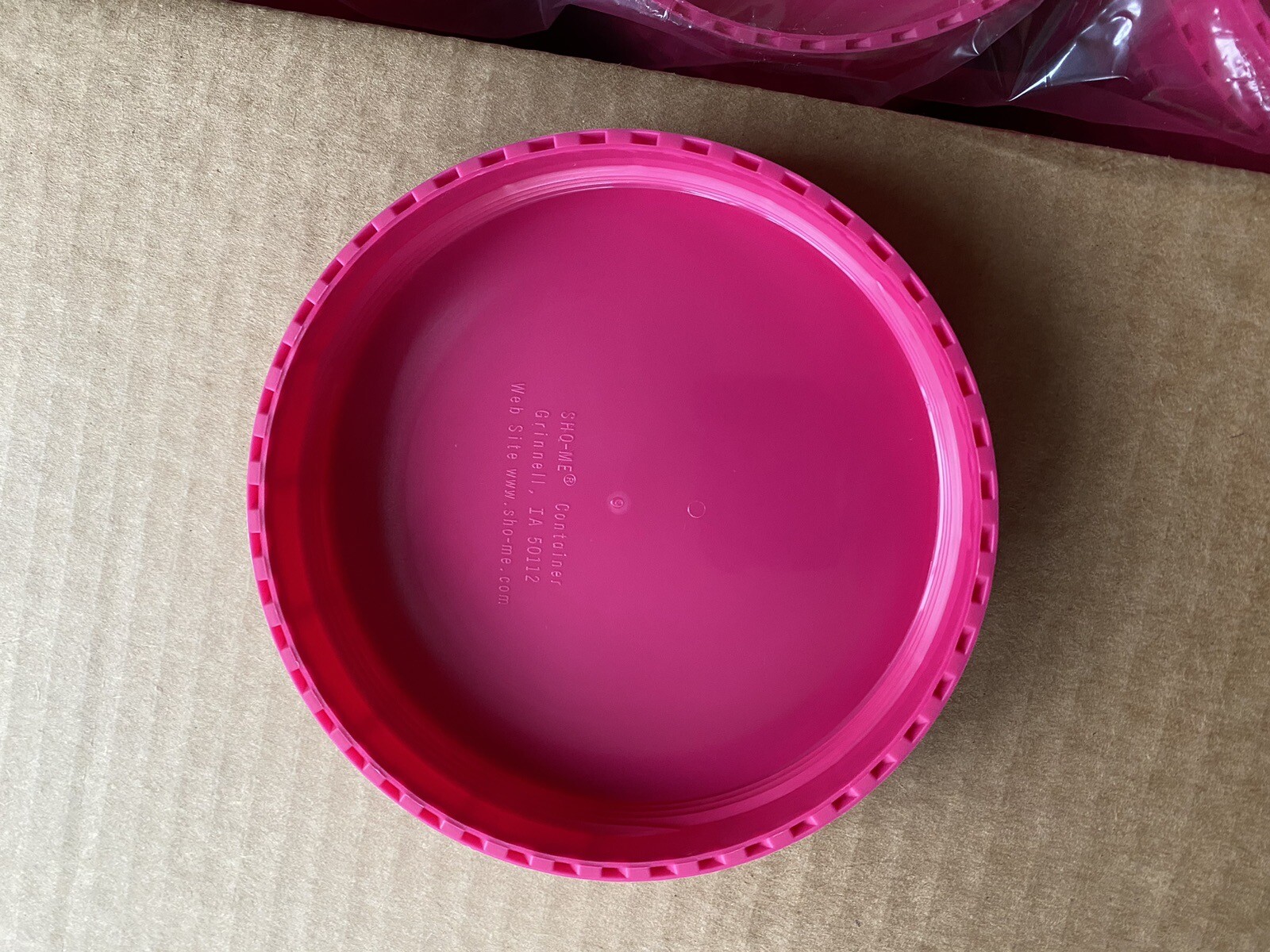 LOT 256pcs 120mm US Plastic Screw thread Lids Storage Caps Covers Jars USA PINK