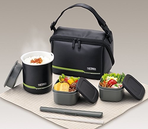 Thermos Insulated Lunch Box 1 Cup Matte Black DBQ-502 MTBKfrom JP