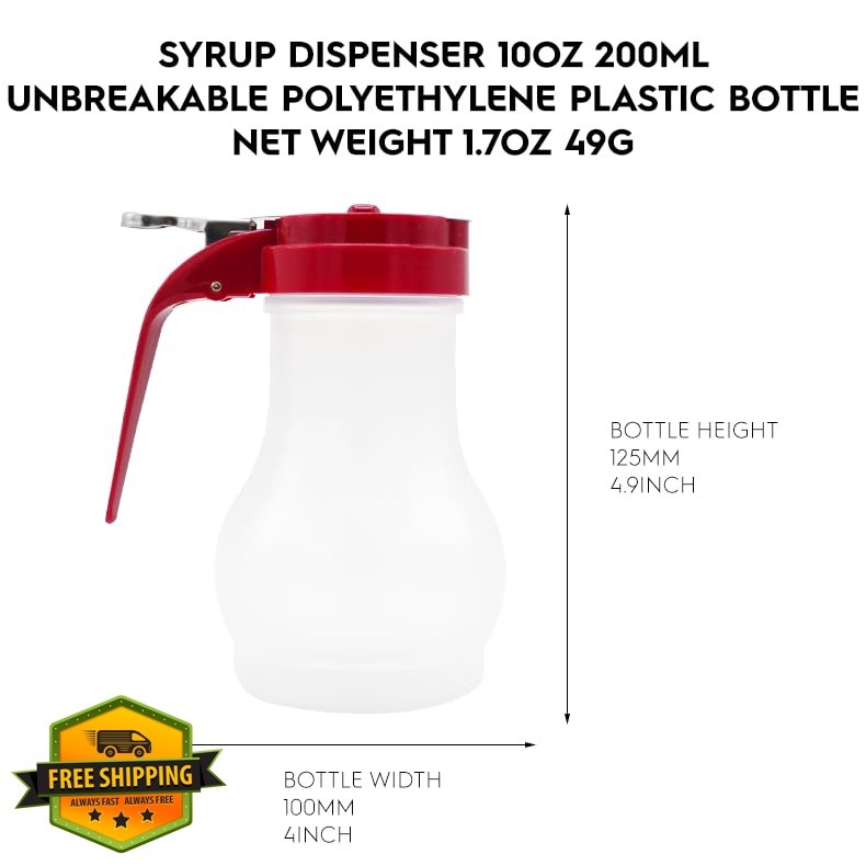FUJIDENSO 10oz Syrup Dispenser 2 Pack