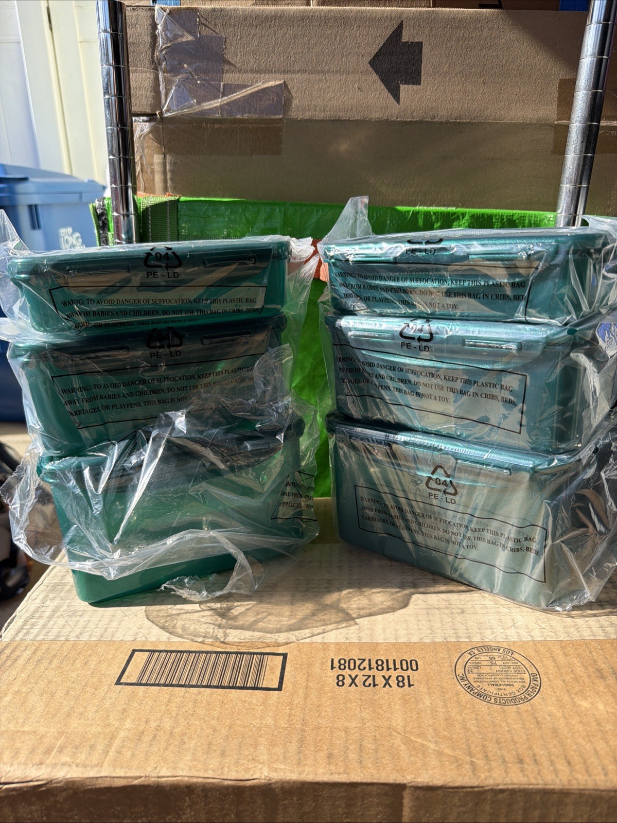 Lock n Lock Green Holiday Xmas Rectangle Storage Containers. Set Of 6 3 Sizes