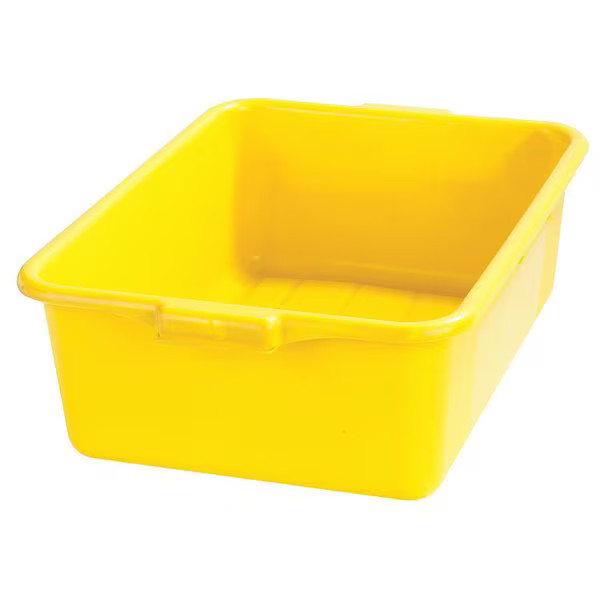 Carlisle Foodservice Tote Box, Yellow, Polyethylene N4401104 Carlisle