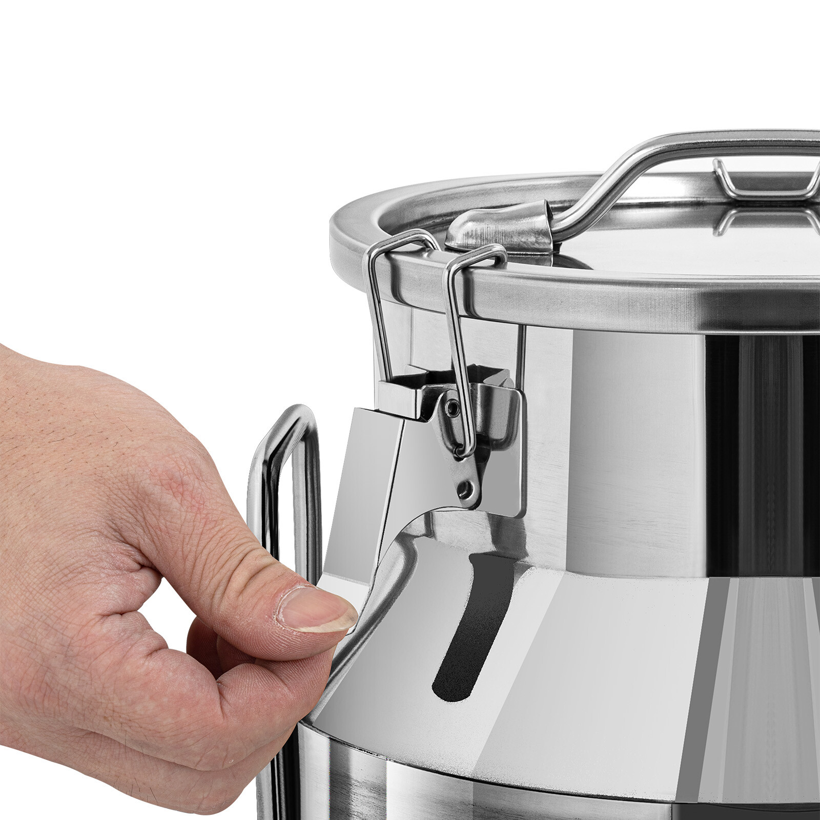 Wine Pail Bucket Water Jug Liquid Storage 30L 8 Gallon Stainless Steel Milk Can