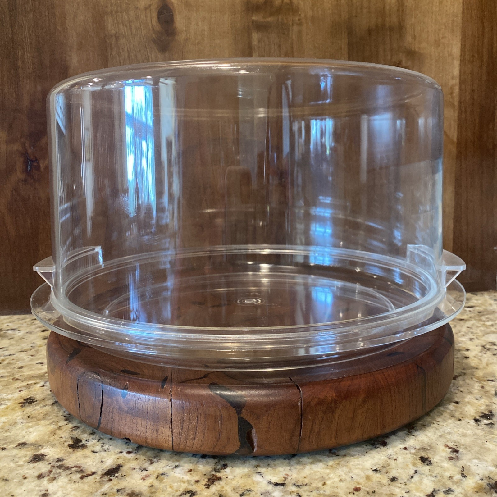 Precidio ~Clear ~Cake~Dessert~Container~Melamine~Plate With Dome~Round~Durable