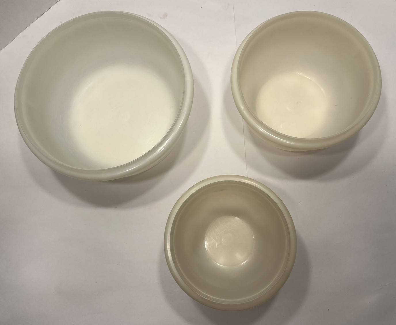 Vintage Tupperware Fix N Mix Nesting Bowls with Lids Sheer Set of 3 Flaws READ