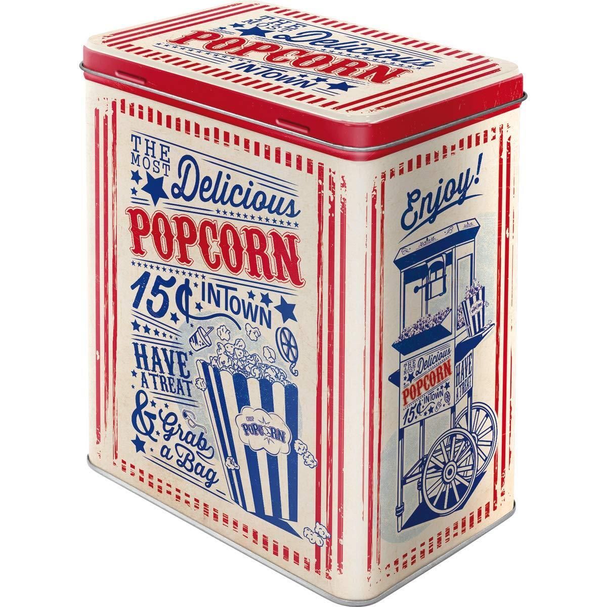 Nostalgic-Art – Metal Food Coffee Storage Tin Container Box – USA Popcorn