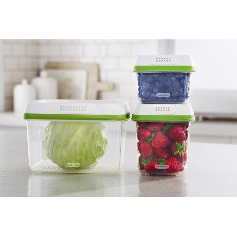 Produce Saver Food Storage Containers 6-Piece Set Freshness Keeper Airtight New