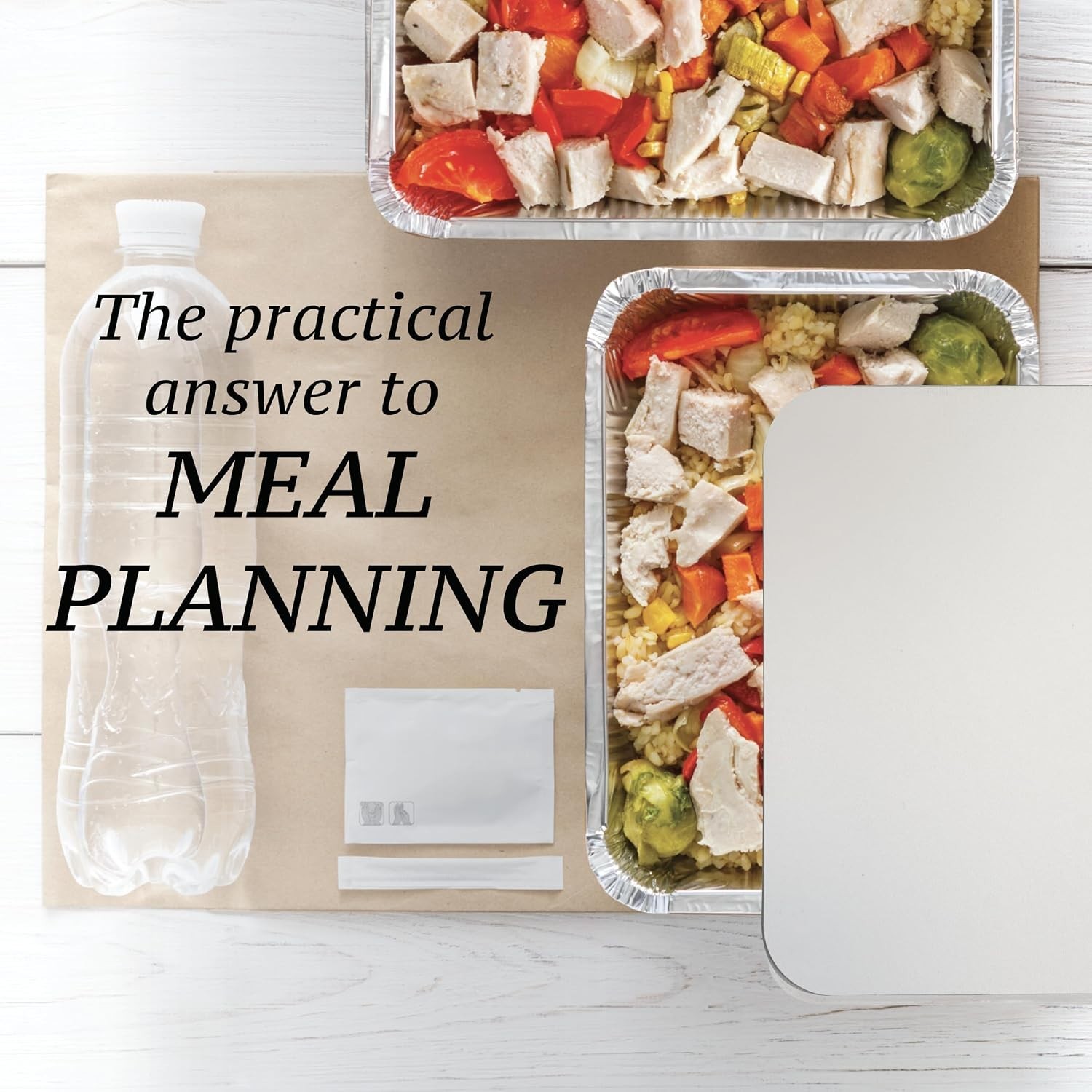 110 Pack Aluminum Pans with Cardboard Lids – Meal Prep Trays