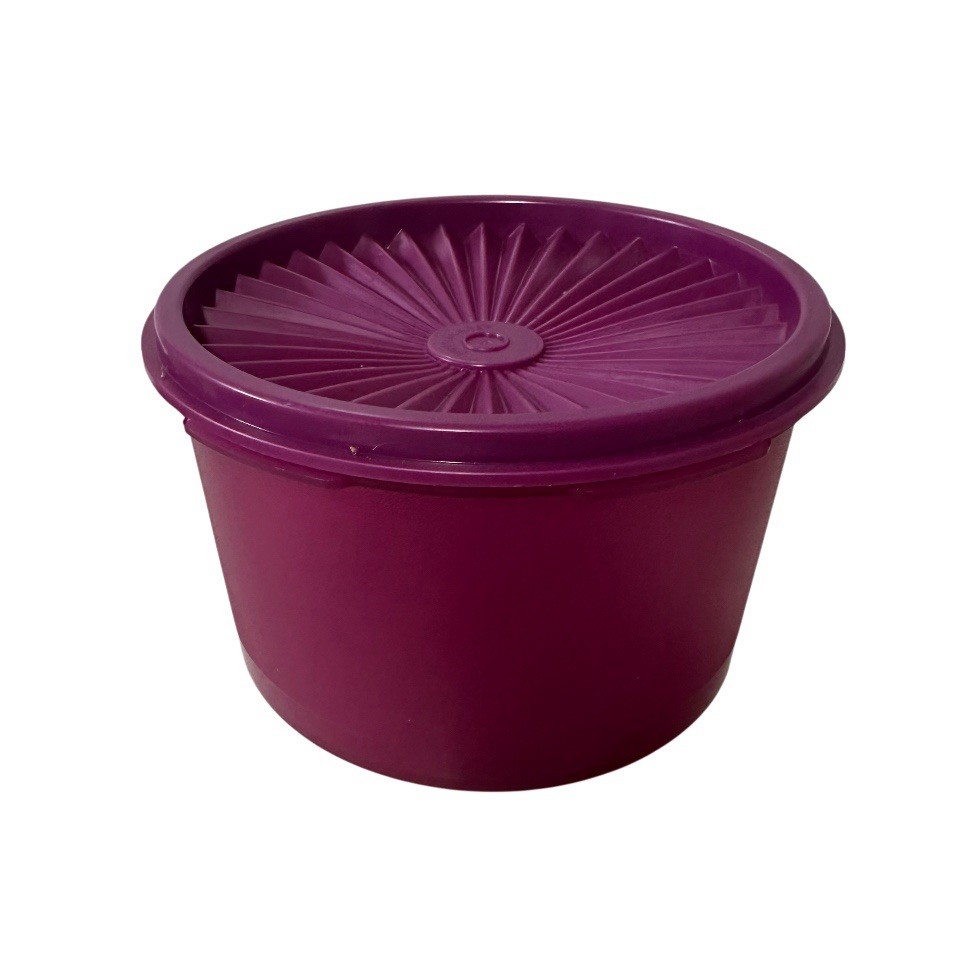Tupperware Retro Style Canister New 910ml Pink Purple Set Of 2