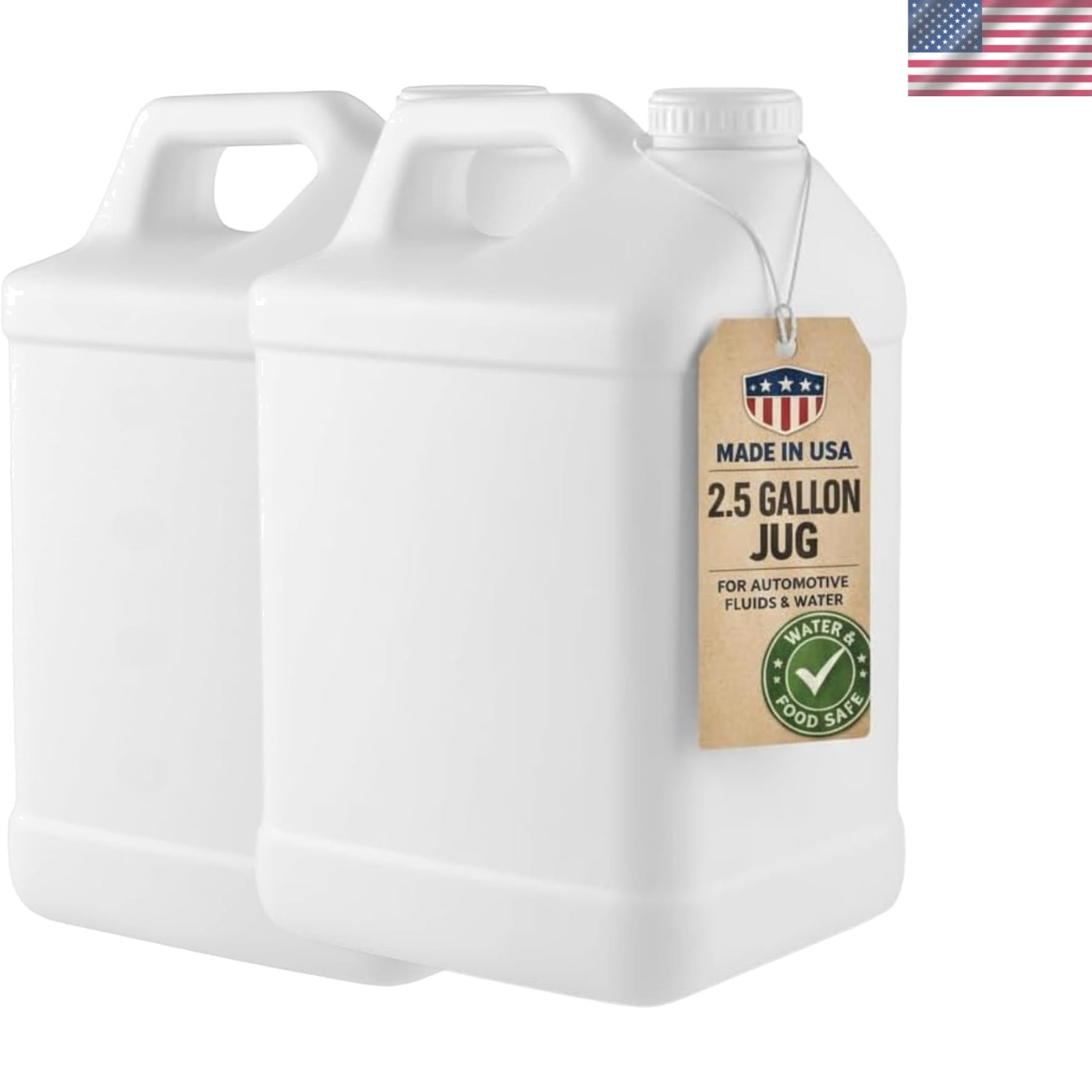 2.5 Gallon Water Jug – Heavy-Duty HDPE Carboy for Automotive Used Oil & Liqui…