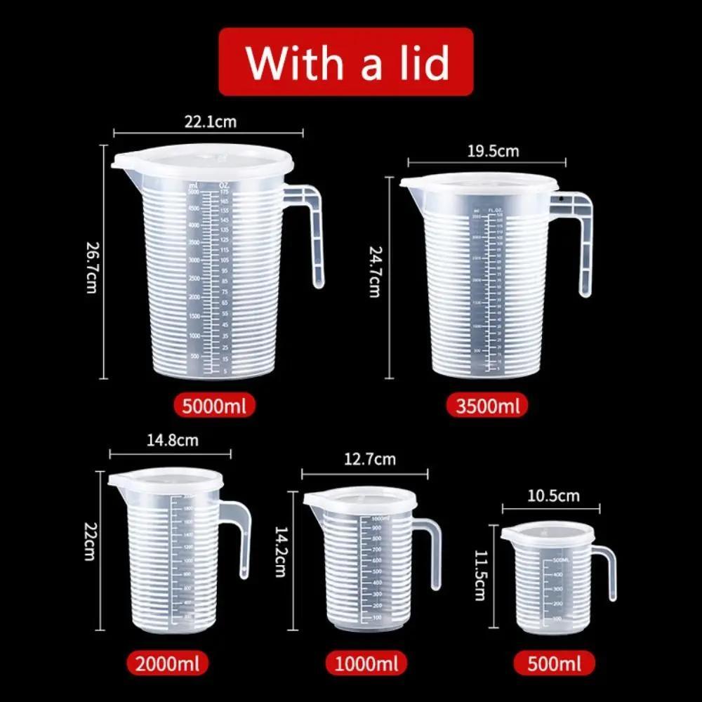 100-5000ml Thickened Plastic Measuring Cup with Scale Food Grade Measuring Cup E