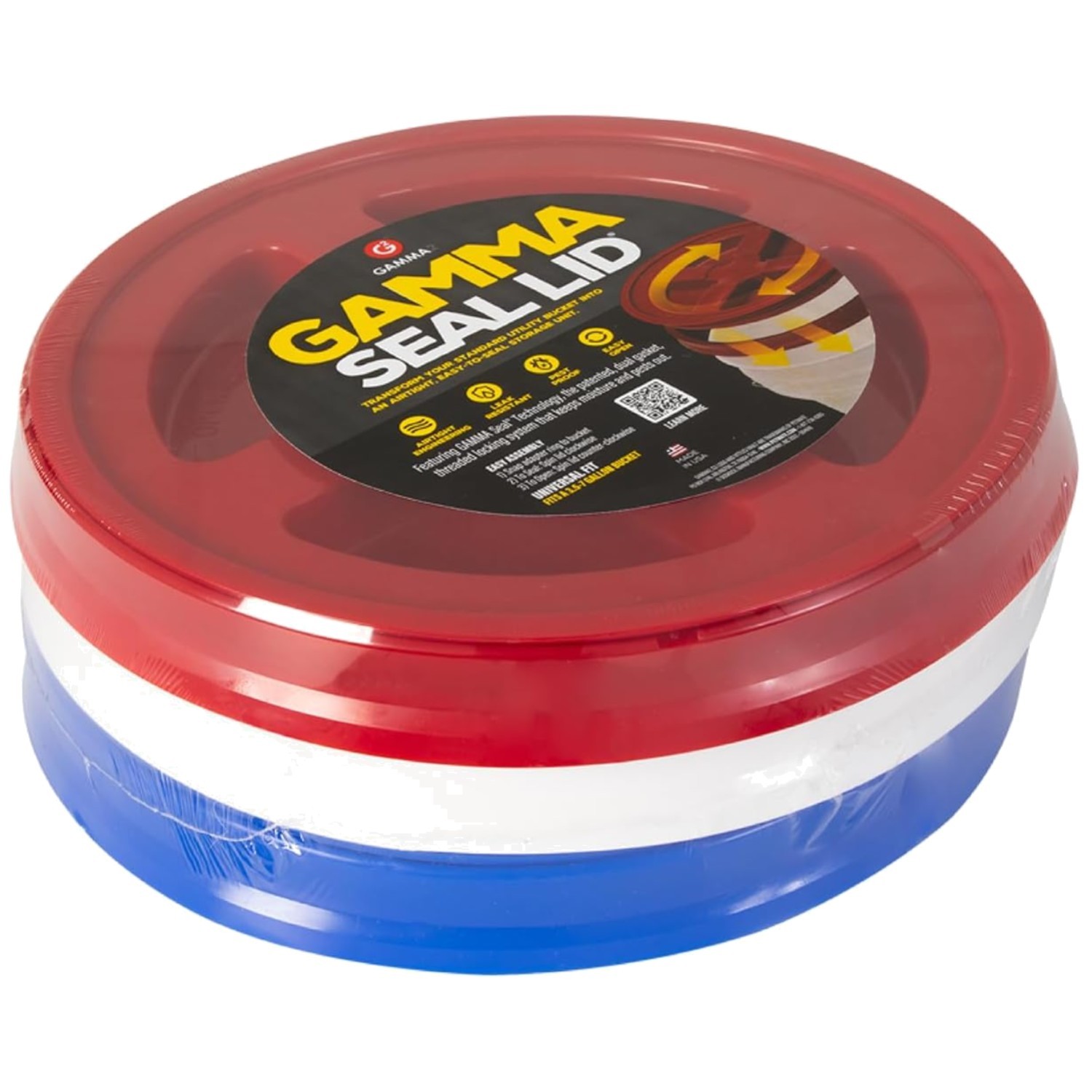 USA 3 Pack Combo: Red, White & Blue Lid Set