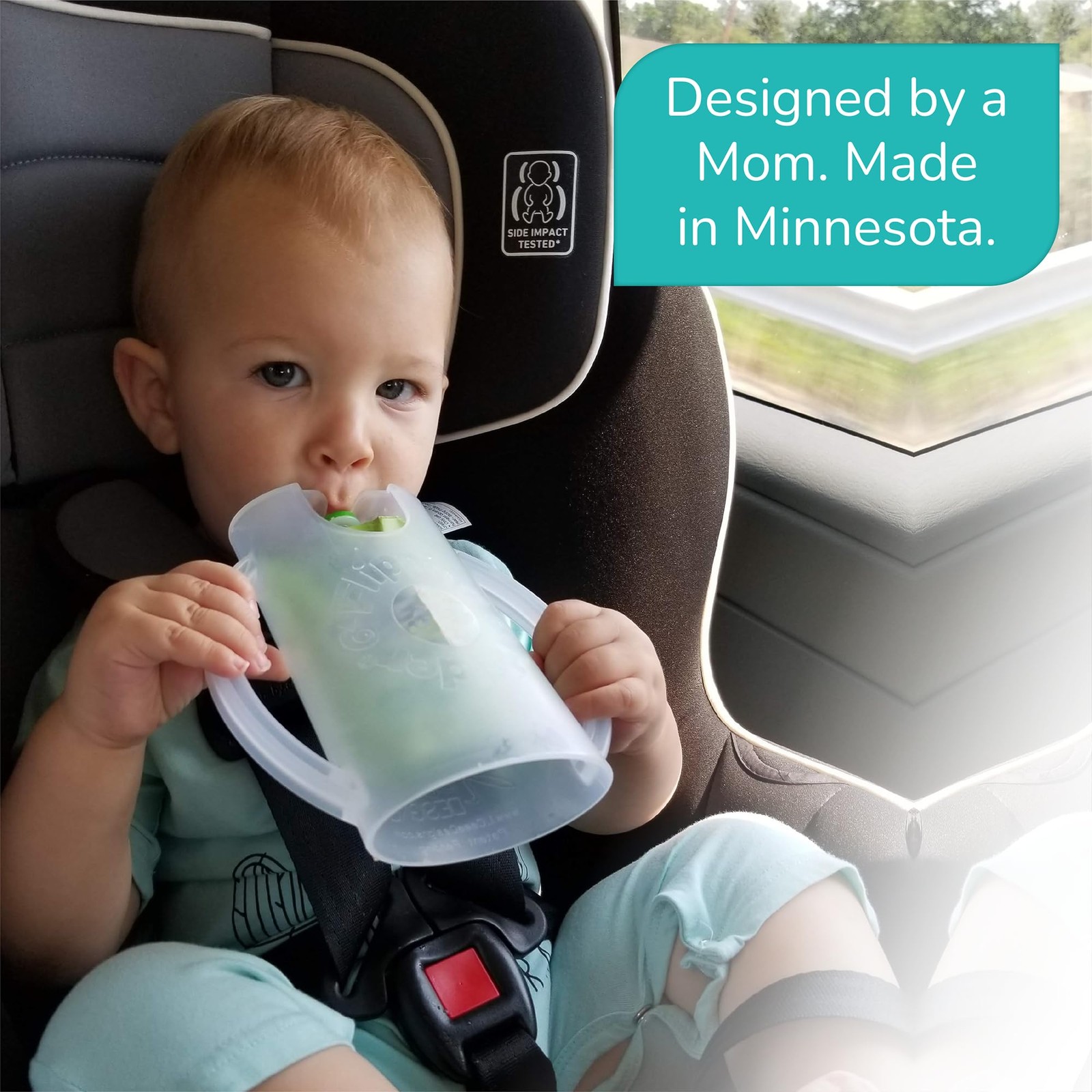 Squeeze Proof Food Pouch Holder for Toddlers, Babies, Kids, Mess No Squeeze J…