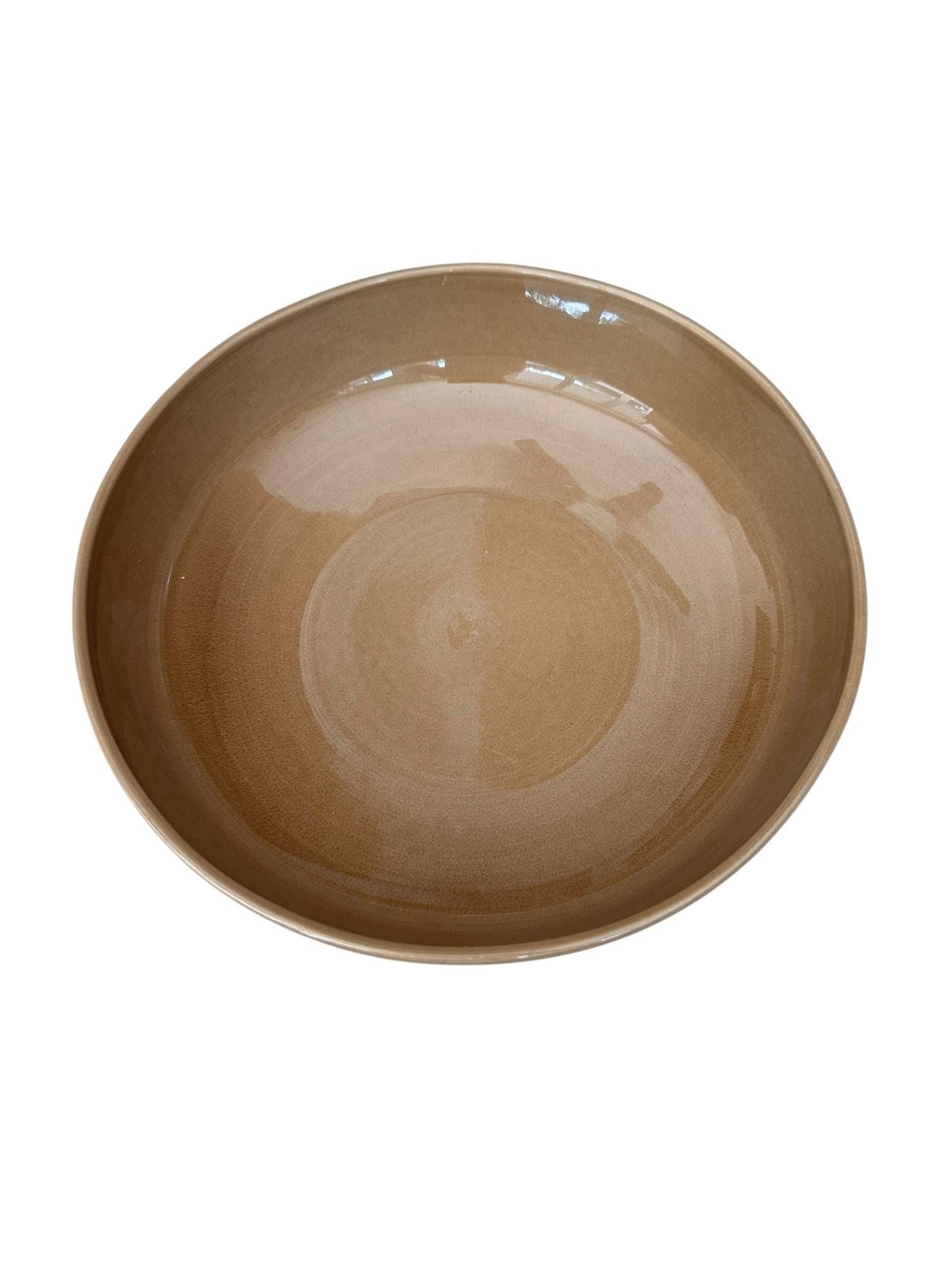 Vintage Franciscan Discovery Tahiti Serving Bowl MCM Brown Stoneware 9.5″ USA
