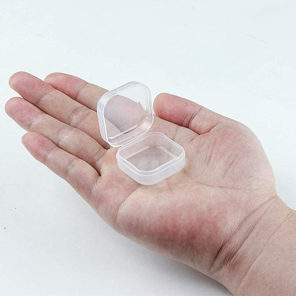 Small Containers with Lids 24 Packs Plastic Box Clear Small Storage Containers B