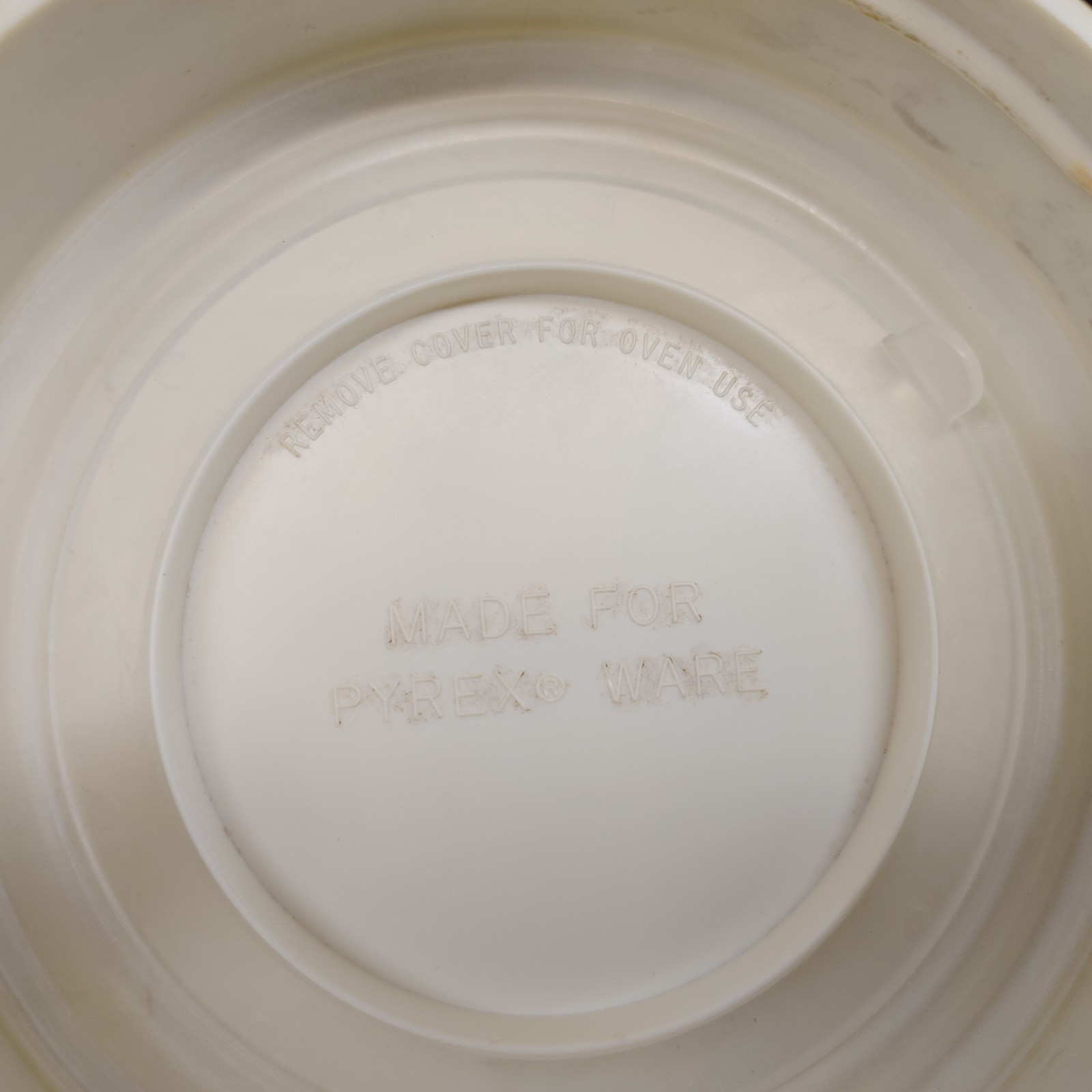 Vintage Pyrex Country Festival Bluebird Storage Glass Container Plastic Lid 1975
