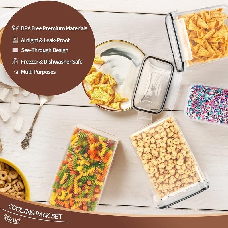 Airtight Food Storage Containers Set 24PCS BPA Free Kitchen Organization Labels