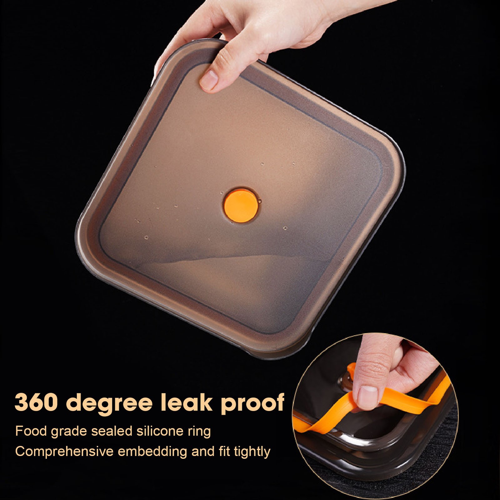 316 Stainless Steel Food Storage Container Vacuum Sealed Metal Food Keeping