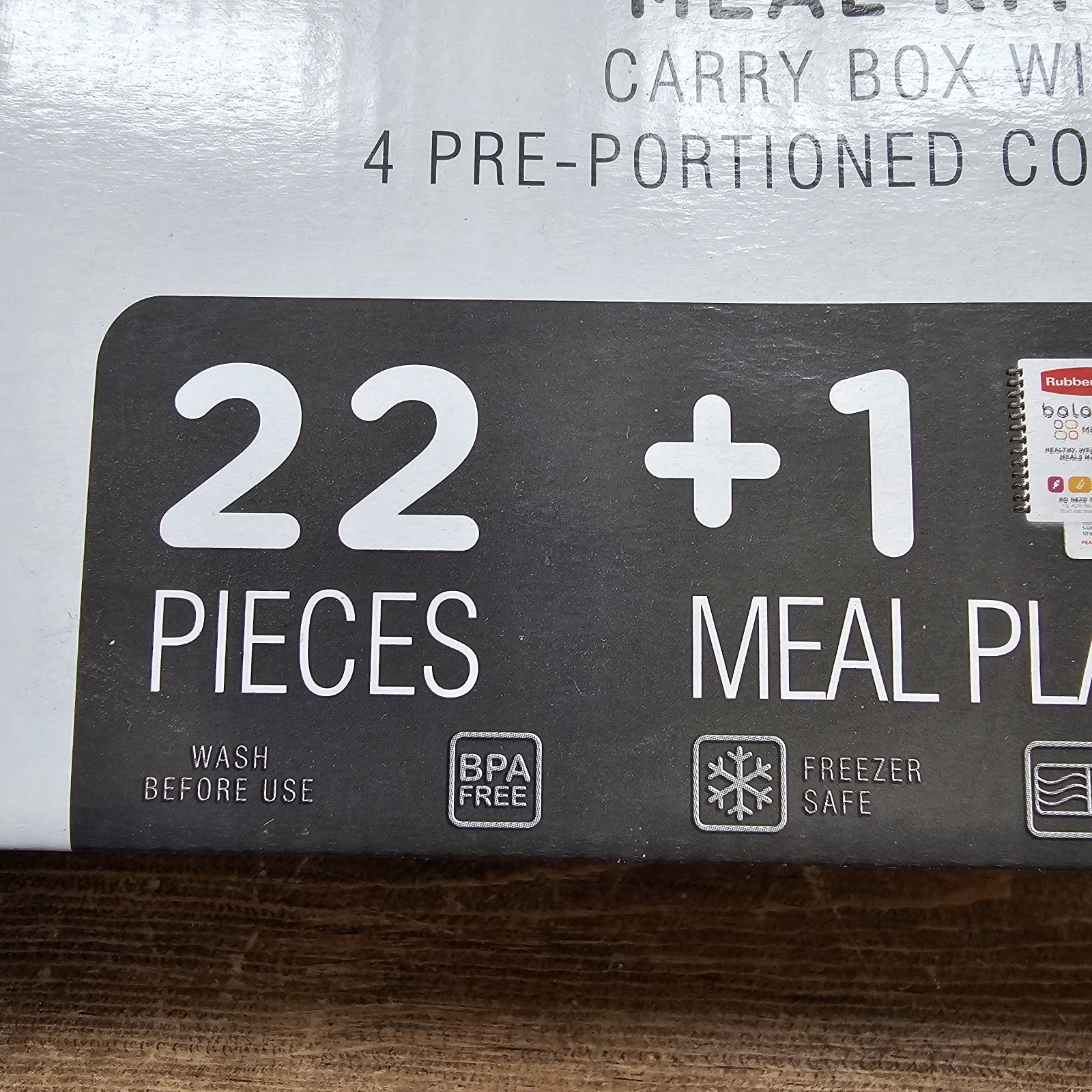 Rubbermaid Balance Meal Planning Kit 2 Kits New In Box Plus Meal Planning Guide