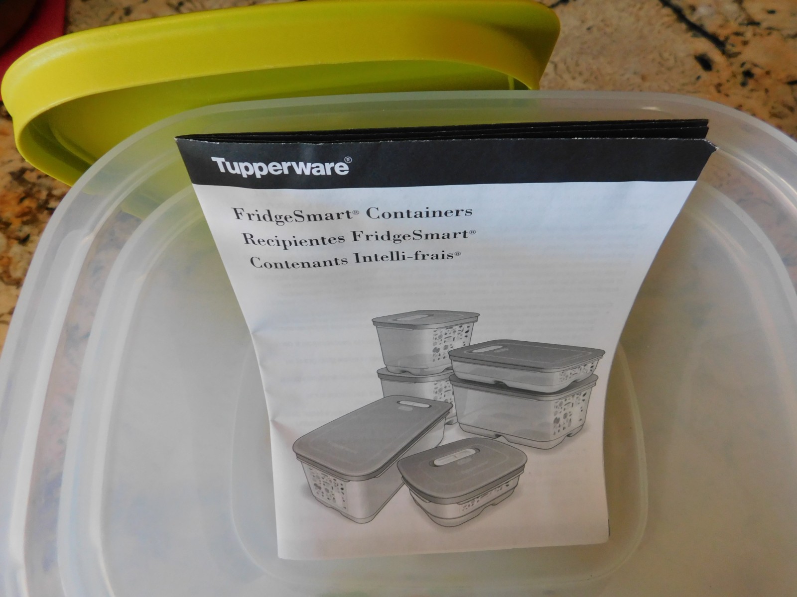 TUPPERWARE 2 Fridgesmart Small Deep 1-3/4 Qt Container Margarita Green 7286 7287