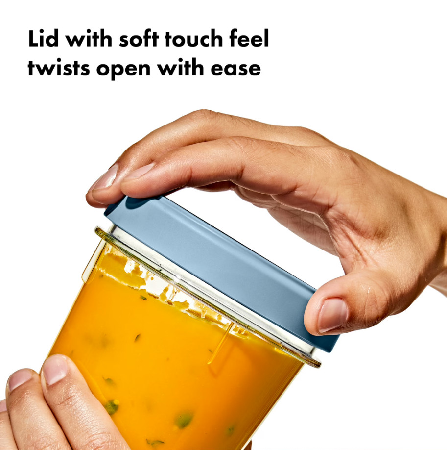 OXO Twist & Stack 12-Piece Food Storage Container Set Leakproof Lids