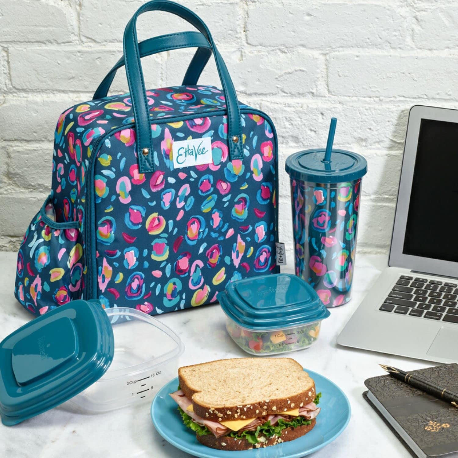Fit & Fresh Insulated Women’s Lunch Bag For Work, Leakproof & Stylish