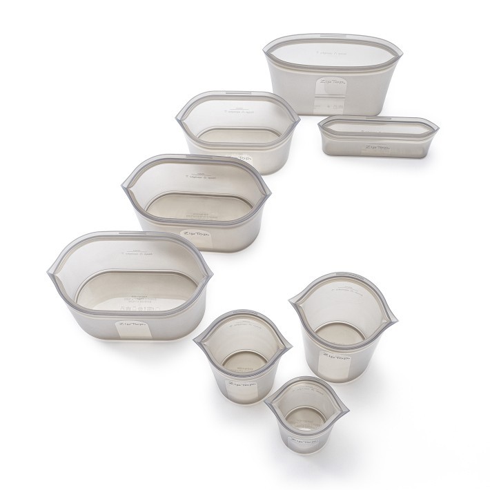 Zip Top 8-Piece Silicone Storage Set-Williams Sonoma|40882
