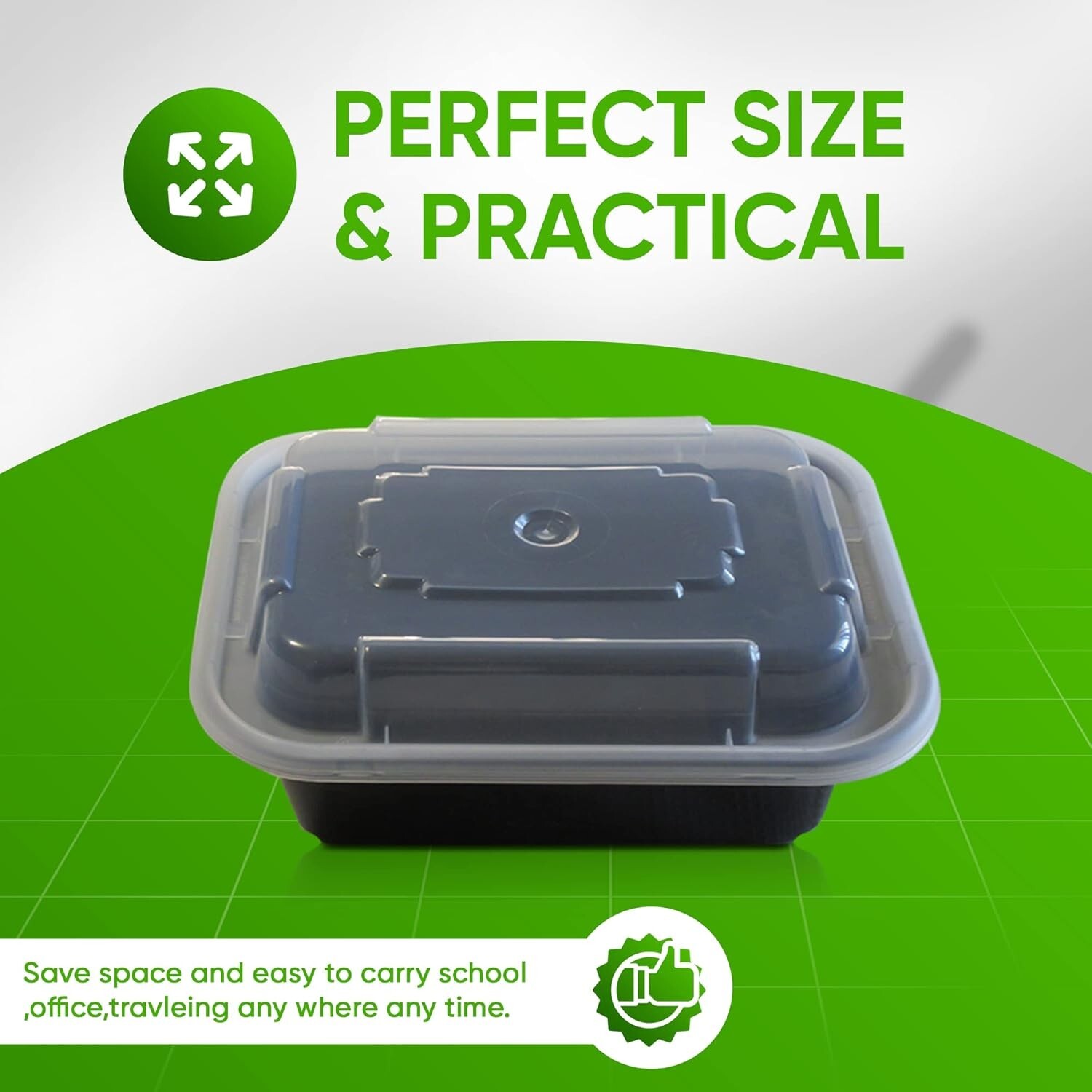 150 Pack (12 oz) Meal Prep Containers with Lids Disposable Bowls with Lids