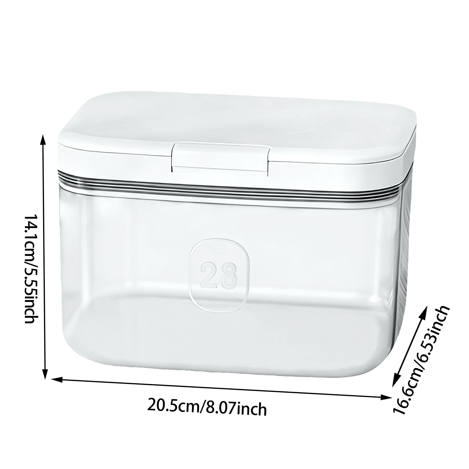 Laundry Detergent Dispenser Flour Container w/Measuring Cup Flour Container