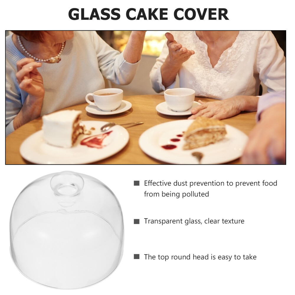 Food Display Cover Food Dome Glass Bell Jar Cake Stand Cover Dessert Dome Cover