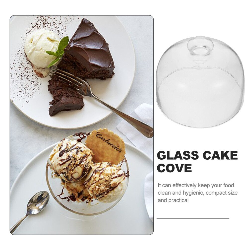 Food Display Cover Food Dome Glass Bell Jar Cake Stand Cover Dessert Dome Cover