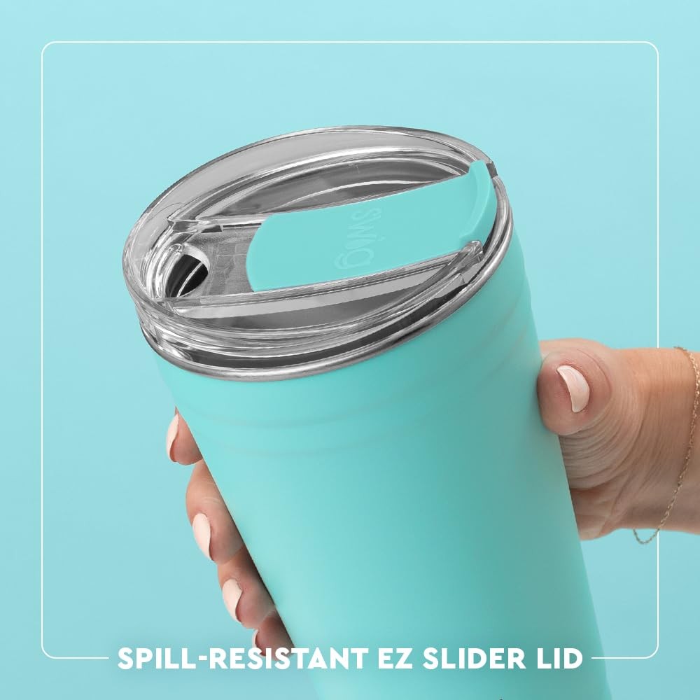 Swig Life Party Cup Stackable Insulated Travel Coffee Tumbler Ez Slider Lid Cup