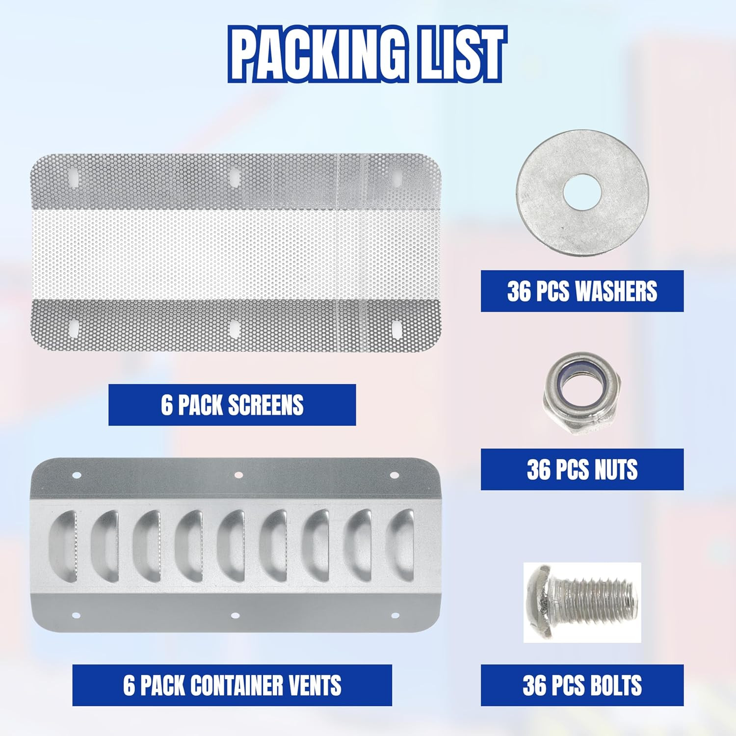 Shipping Container Vent Accessories Transportation Container Air Vents for 20Ft