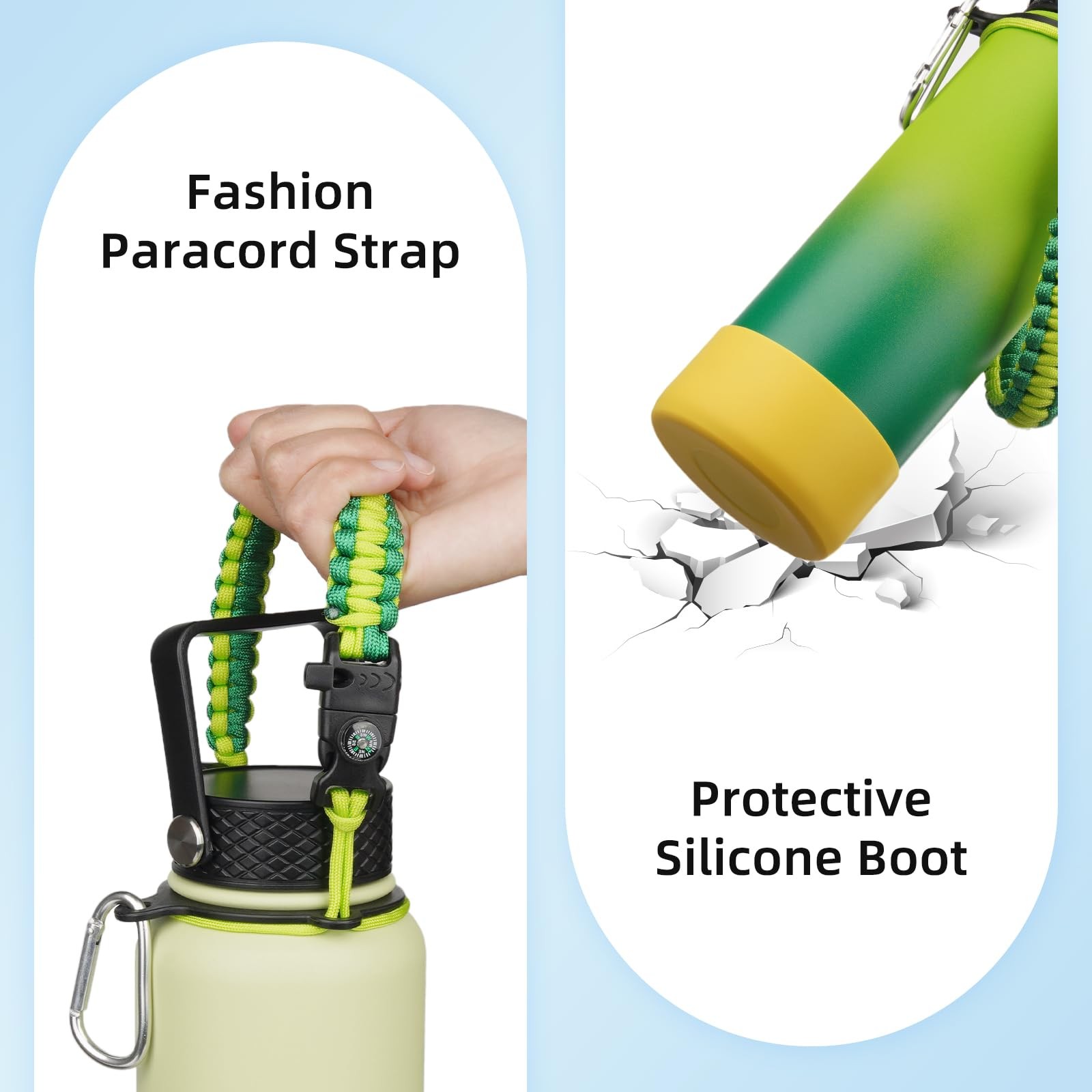 BJPKPK 22oz Insulated Water Bottle with Straw Lid – Hot/Cold Thermal Flask