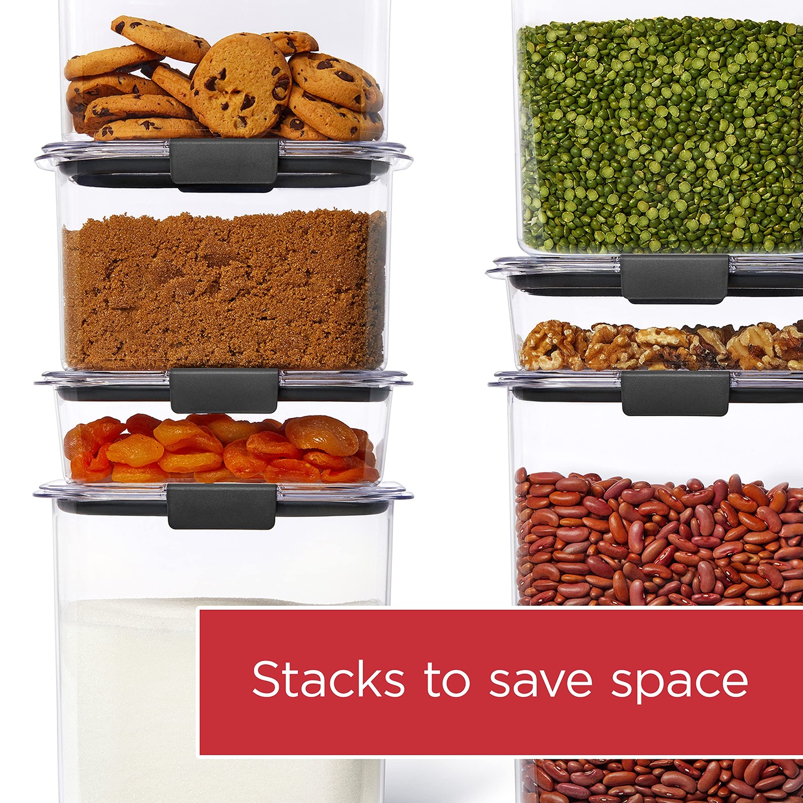 Rubbermaid Brilliance 16-Cup Airtight Food Storage Container 16 Cup, White