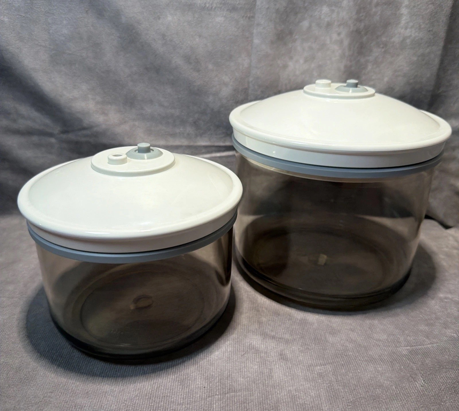 Food Saver Vacuum Seal Containers Clear -Set of 2: 50oz & 25oz