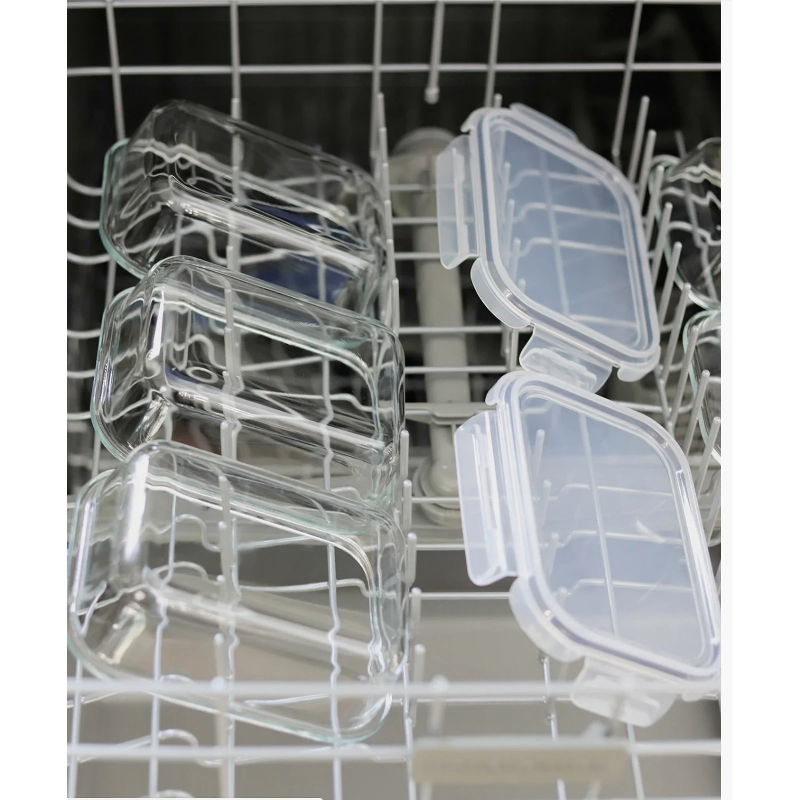 Sedona Kitchen 14-Pc from 16 pcs Glass Storage Set – Cream Lids, Food Containers