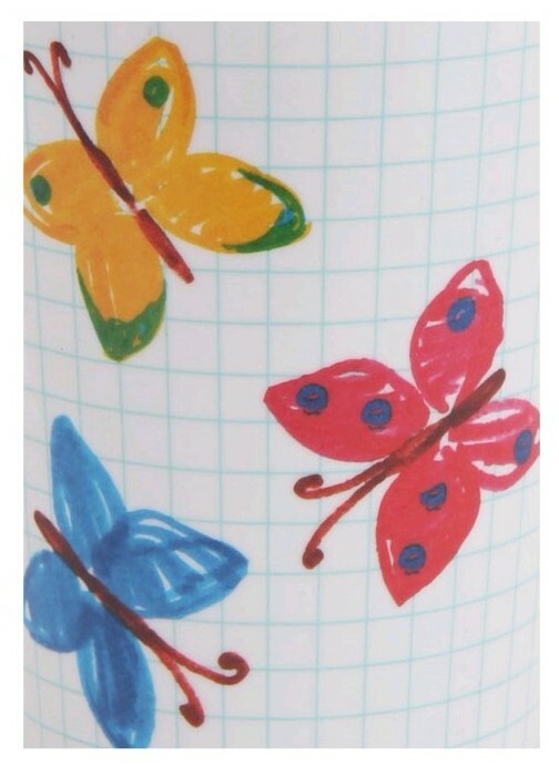 Set of Four (4) Mainstays ~ Melamine Bowls ~ Butterfly Art Design ~ 6″ x 2.875″