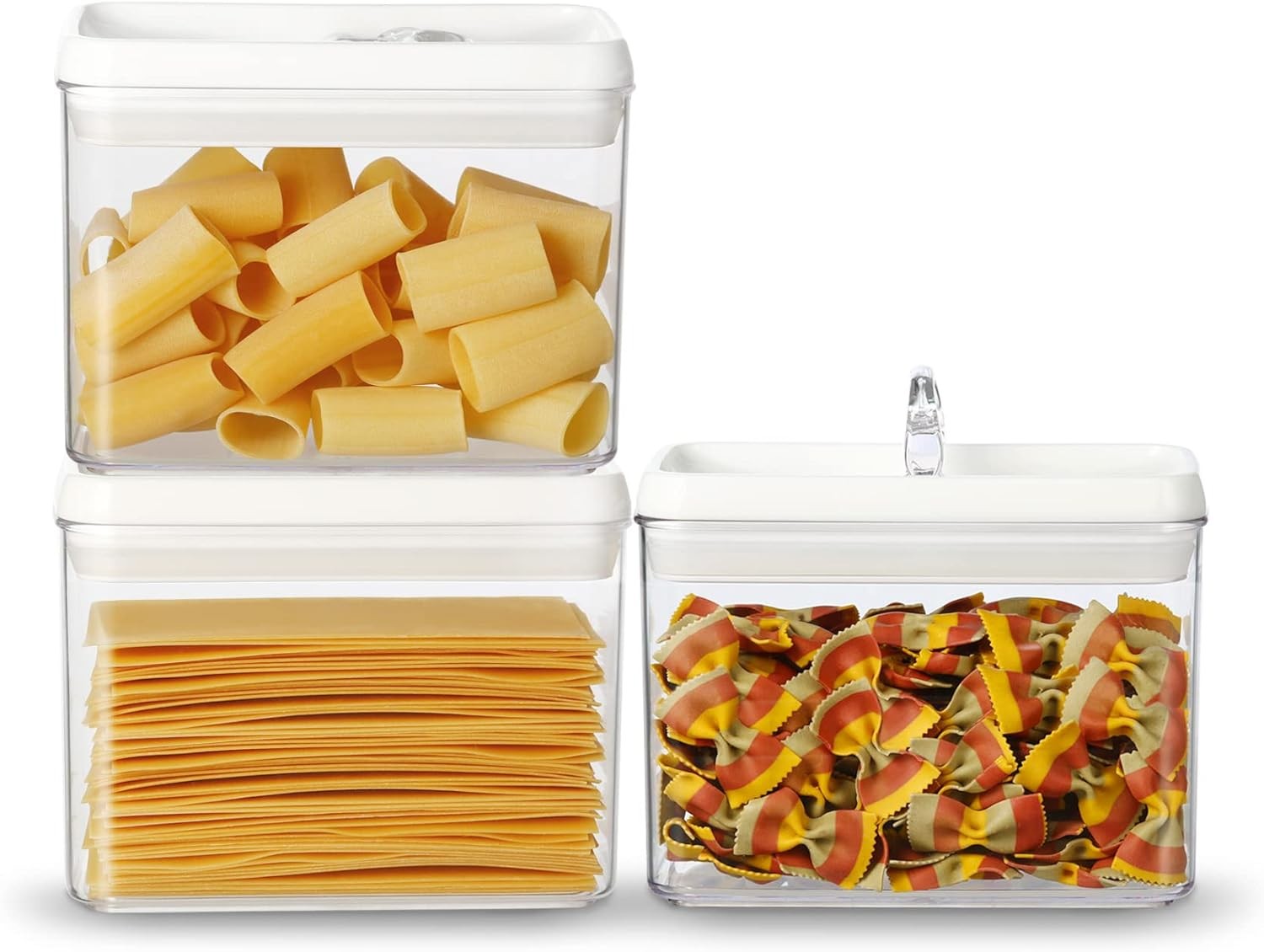 Flip Tite Storage Container W/ Lid 4″ RECTANGULAR Air Tight Ring Flip Top