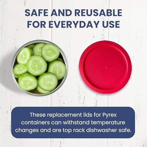 Replacement Lids for Pyrex Glass Food Storage Containers Round (2) for Bundle 1