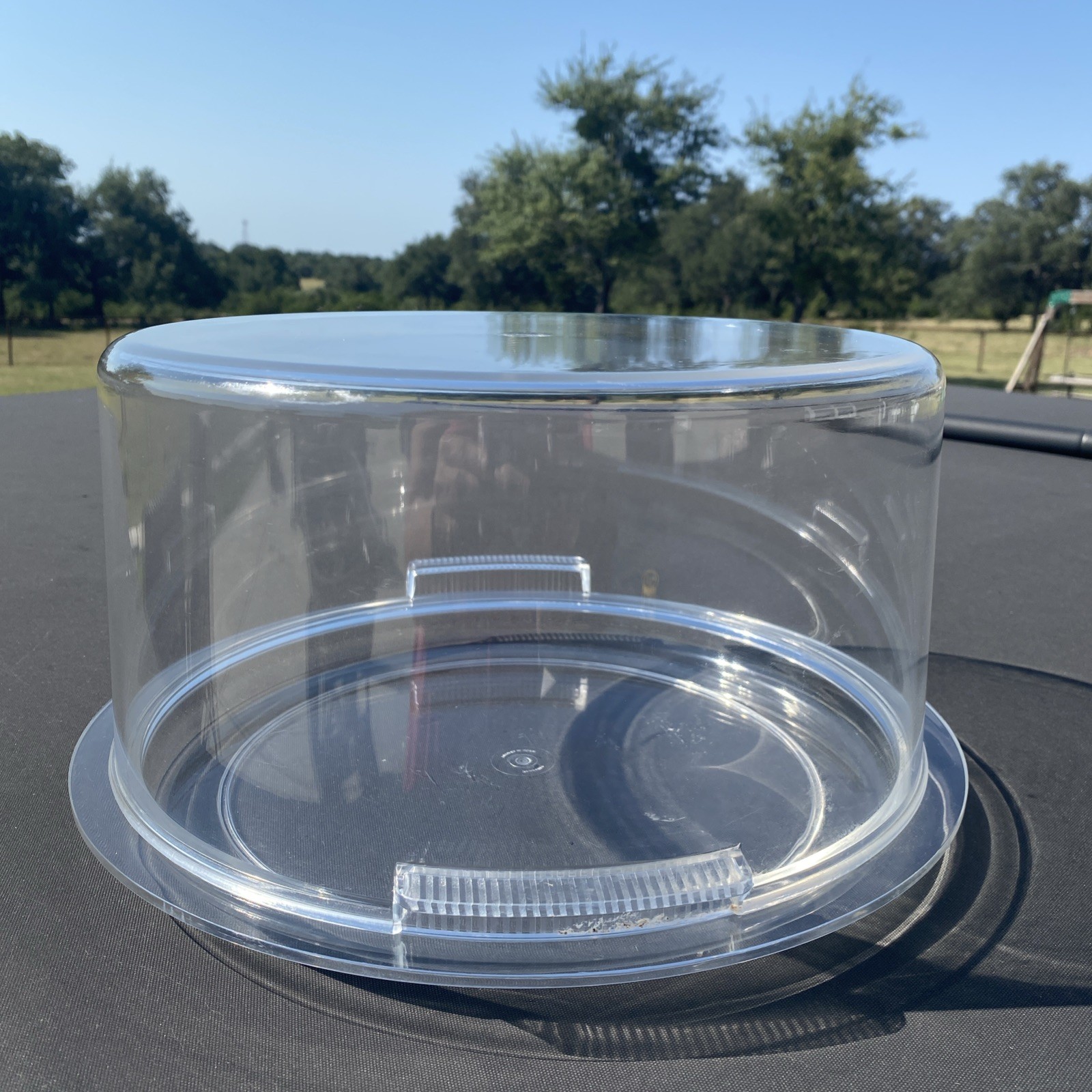 Precidio ~Clear ~Cake~Dessert~Container~Melamine~Plate With Dome~Round~Durable