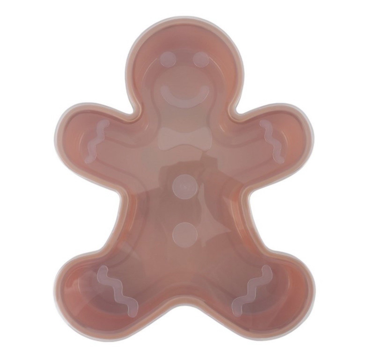 NWT Cook With Color Large Gingerbread Man Snack Box