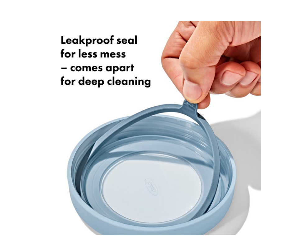 OXO Twist & Stack 12-Piece Lunch Prep Container Set, Ocean Blue, 128 oz, Pack:6