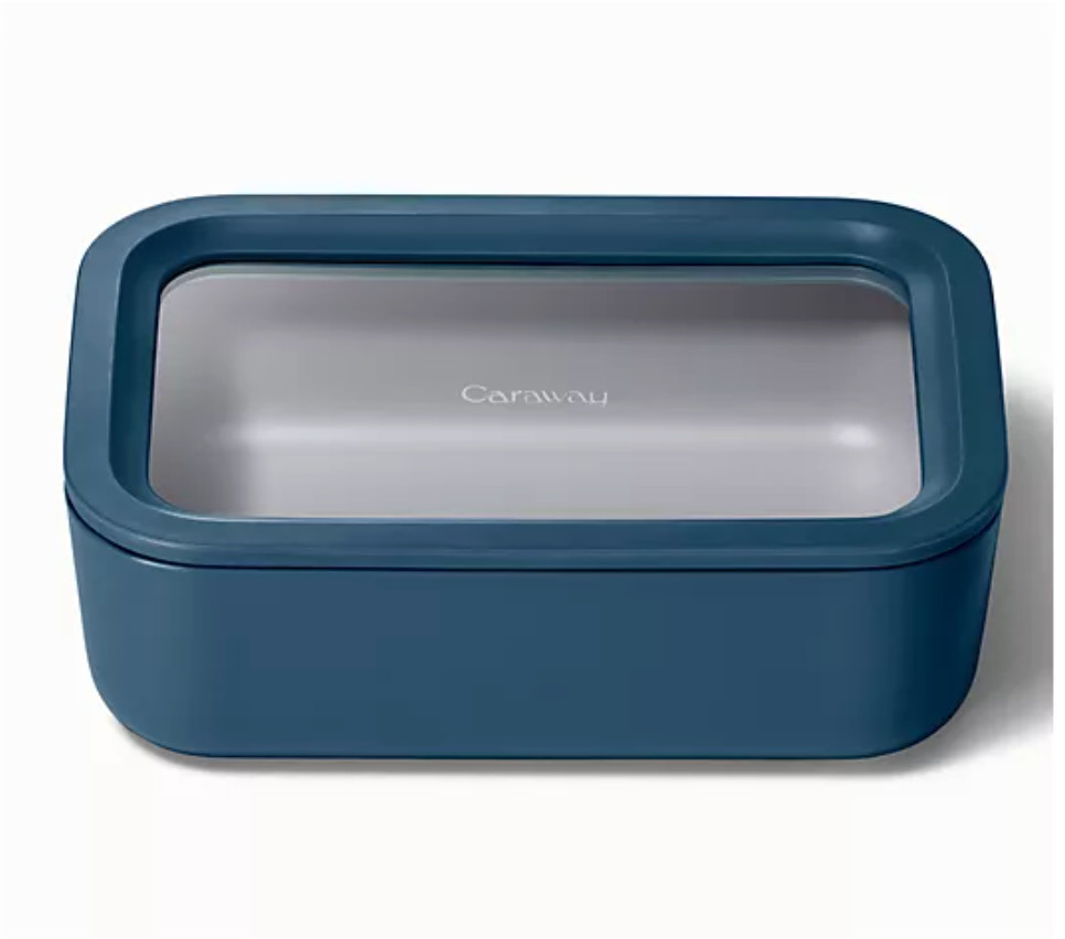 Caraway Home 6.6-Cup Glass Food Container with Lid