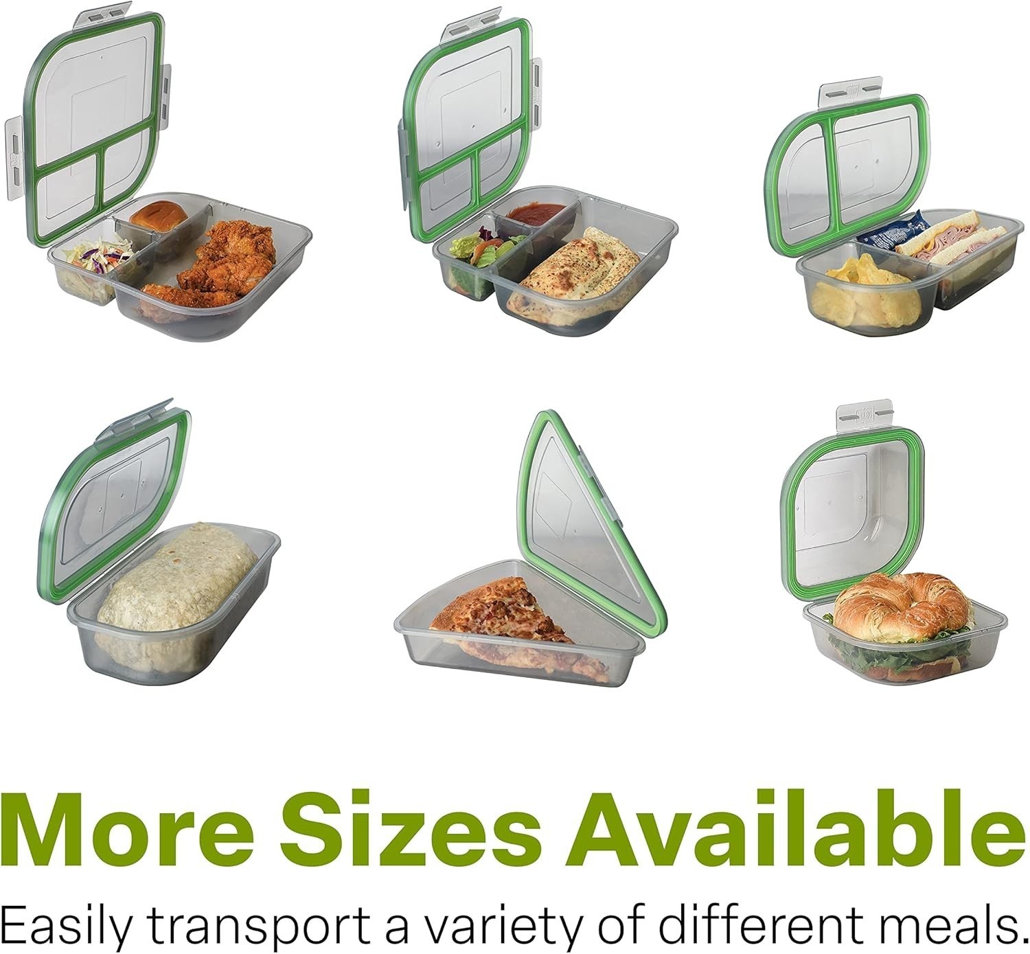 Large To-Go Single Compartment Container 9″x 9″ x 2-1/2″ Reusable Microwave Safe