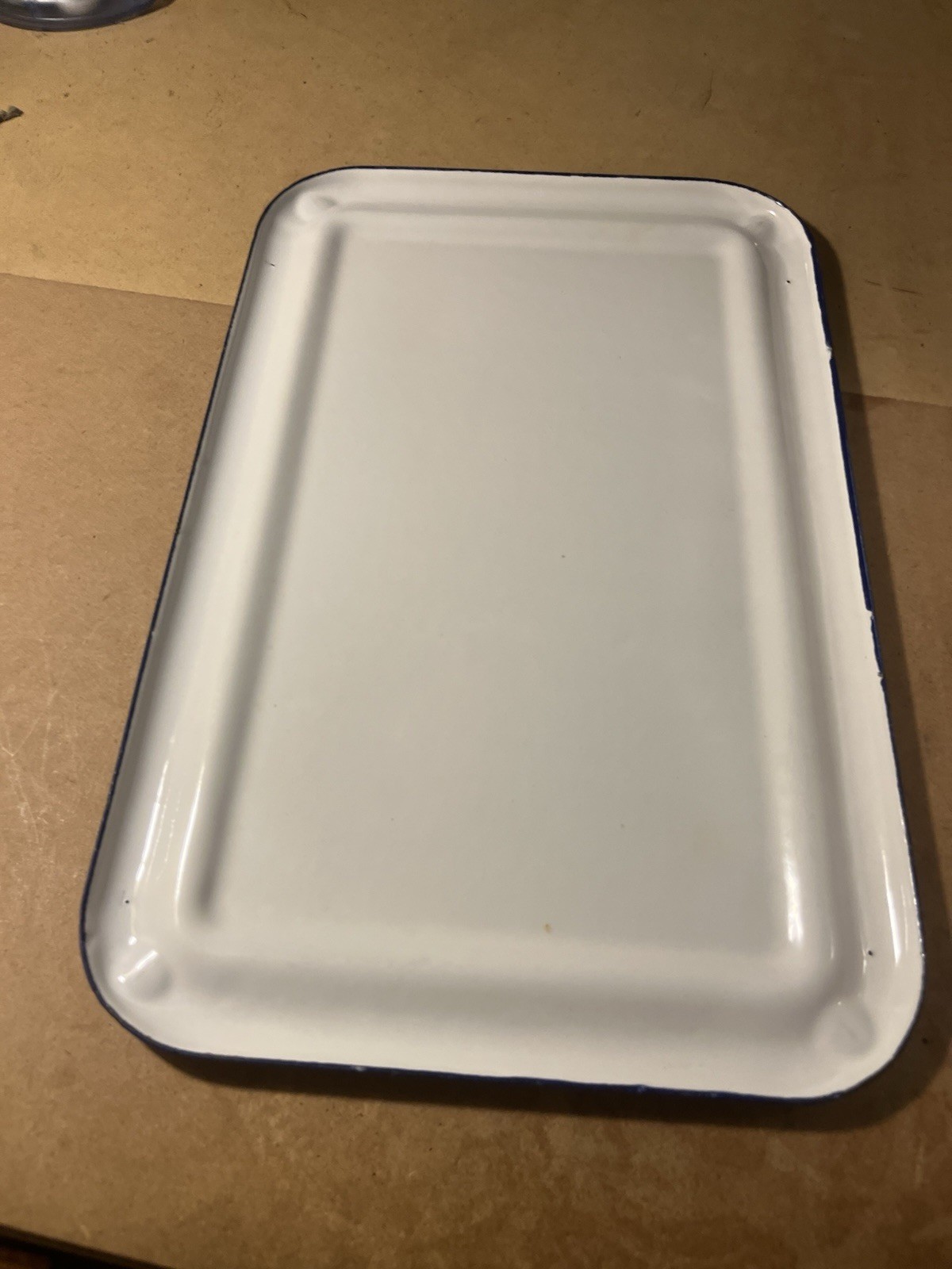 Vollrath Vitalizer Enamel Steel Refrigerator Dish w/ Slip-On Lid White/Blue 1925