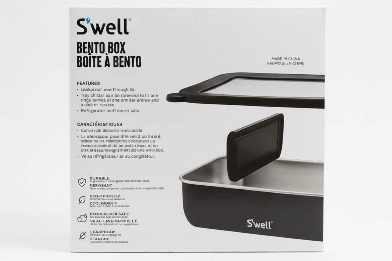 S’well Bento Box & Salad Bowl Kit, 5-Piece Stainless Steel