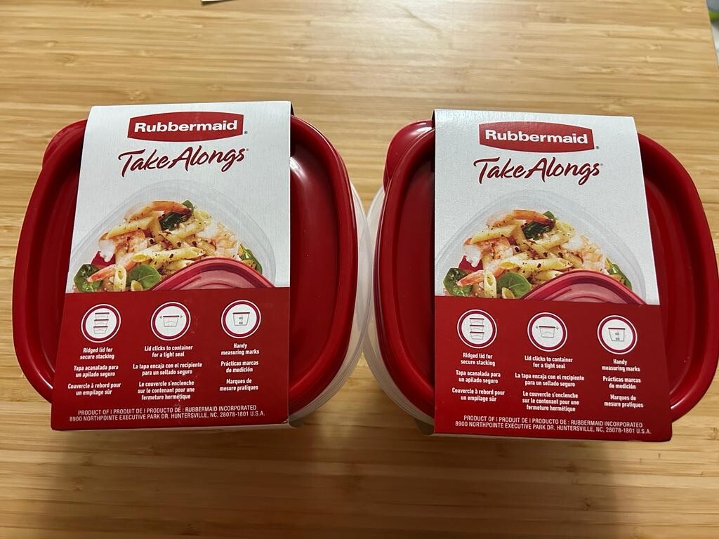 2 Set Of TakeAlongs 5.2 Cup 1.2 L DeepSquare Food Storage Containers, Pack of 4.