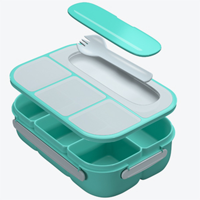 Bento Lunch Box for Toddler Kids 4 Compartment Bento Style Leakproof Lunch Boxes