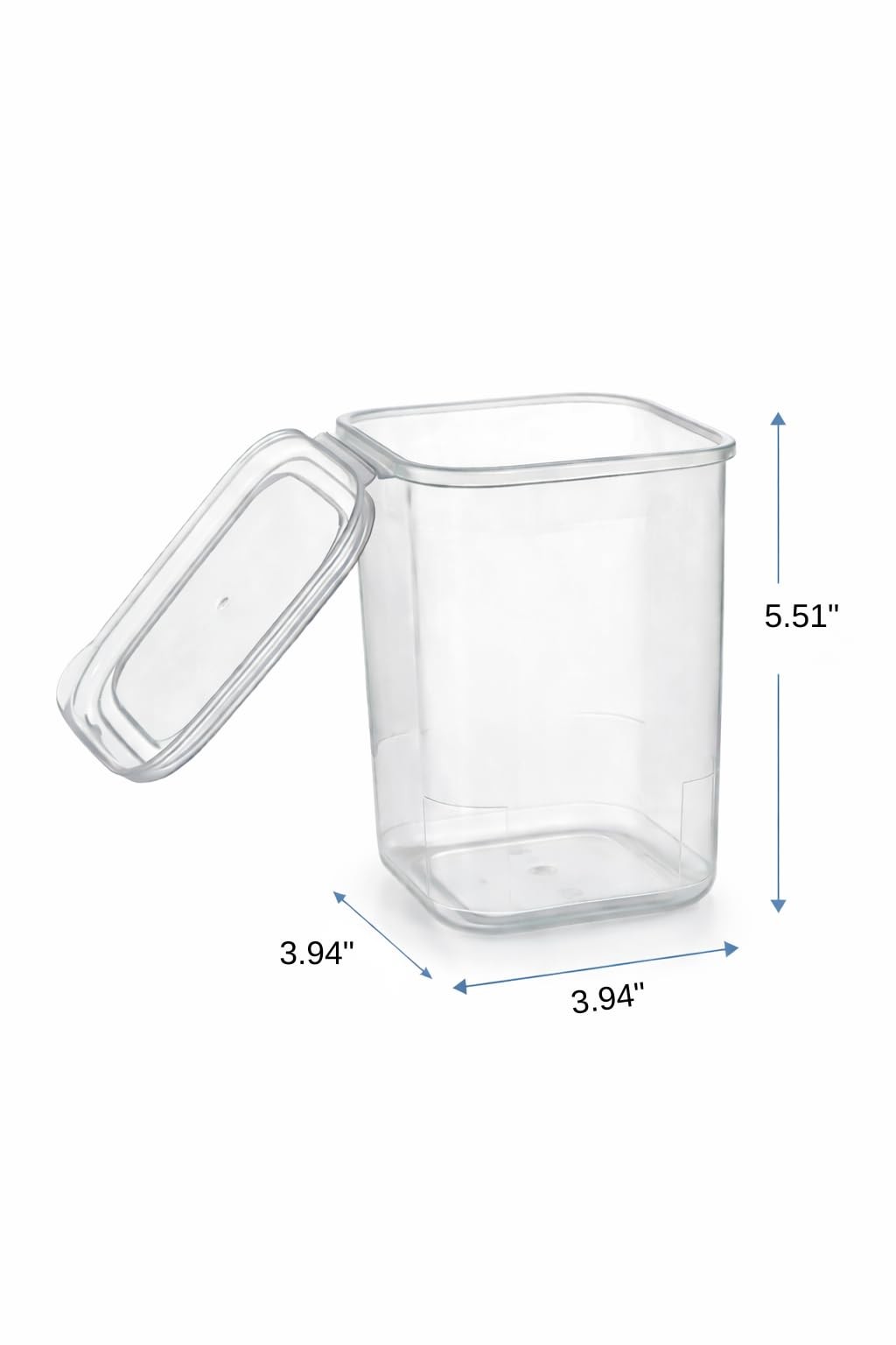 10 Pack 39 oz Airtight Food Storage Containers with Attached Hinged Lids – St…